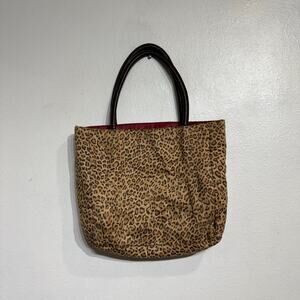 Neiman Marcus Vintage Leopard Print Tote